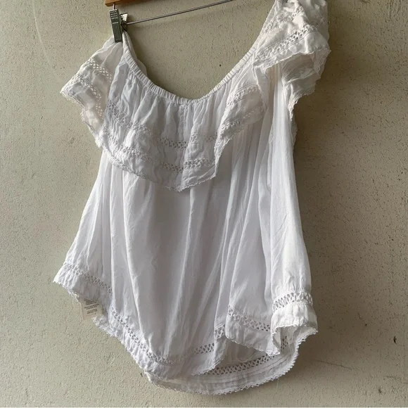 Wilfred White Ruffled Women's Top - Picture 7 of 10